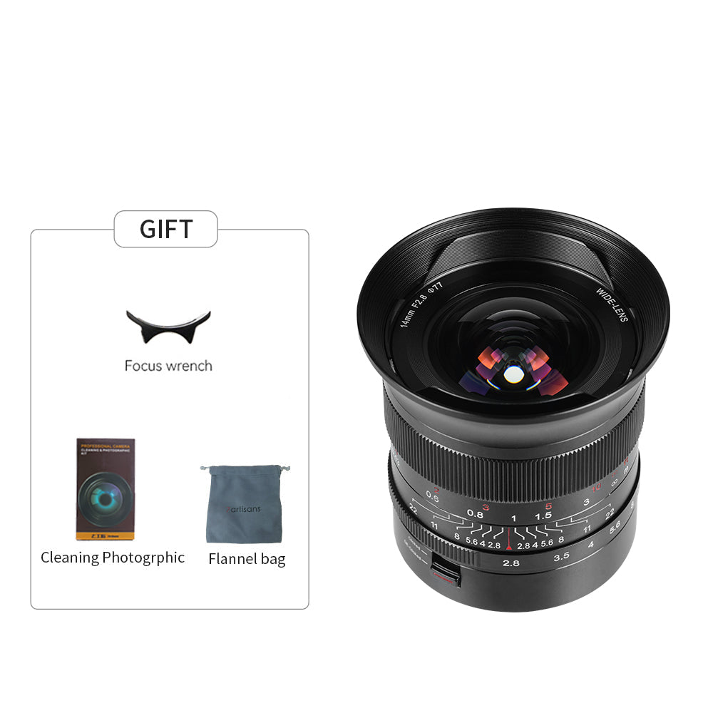 14mm f/2.8 Full-frame Wide Angle Lens for Sony E/Canon EOS-R/Nikon Z/ Panasonic L LUMIX S