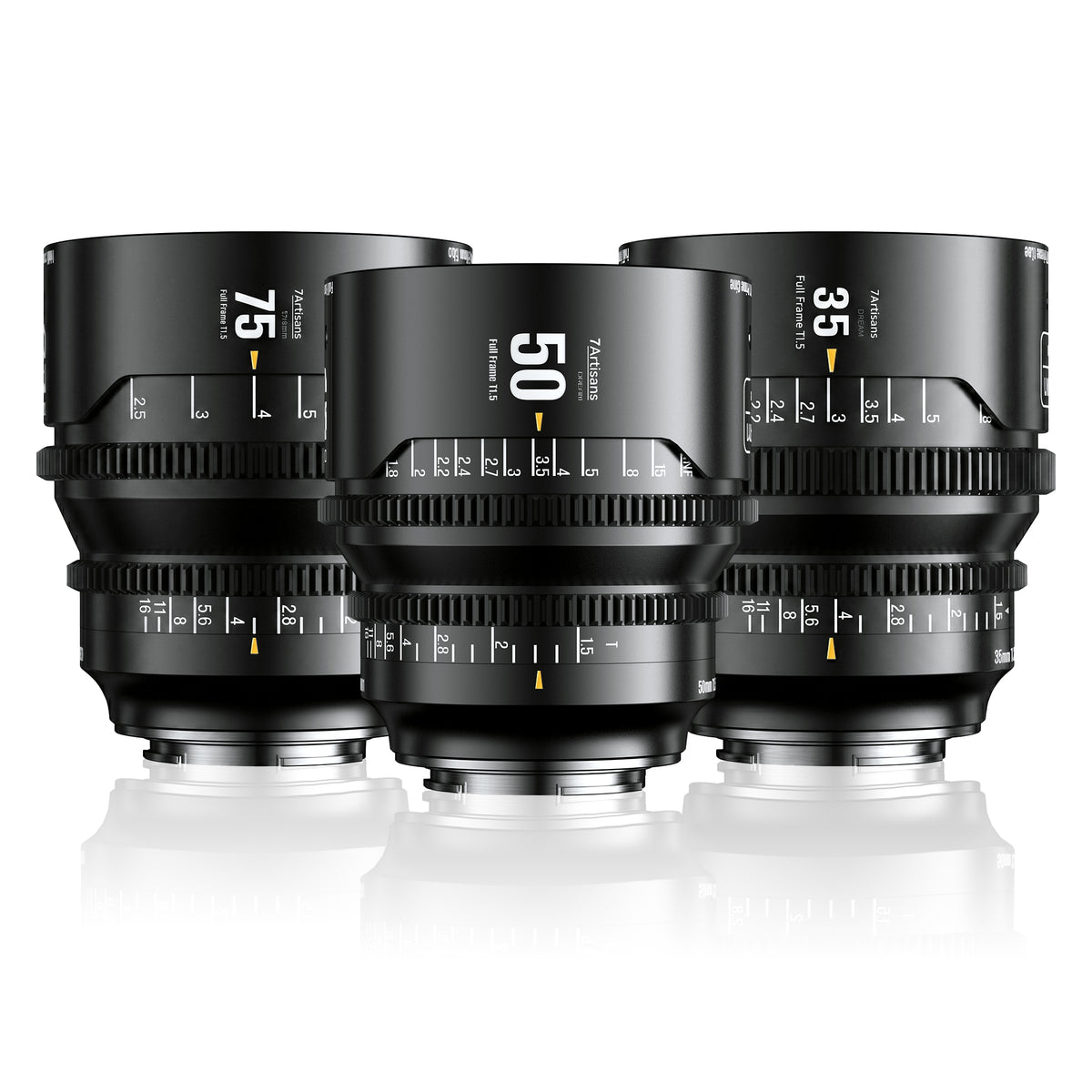 MF 35mm/50mm/75mm T1.5 Full Frame Cine Lens for E/L/Z/RF