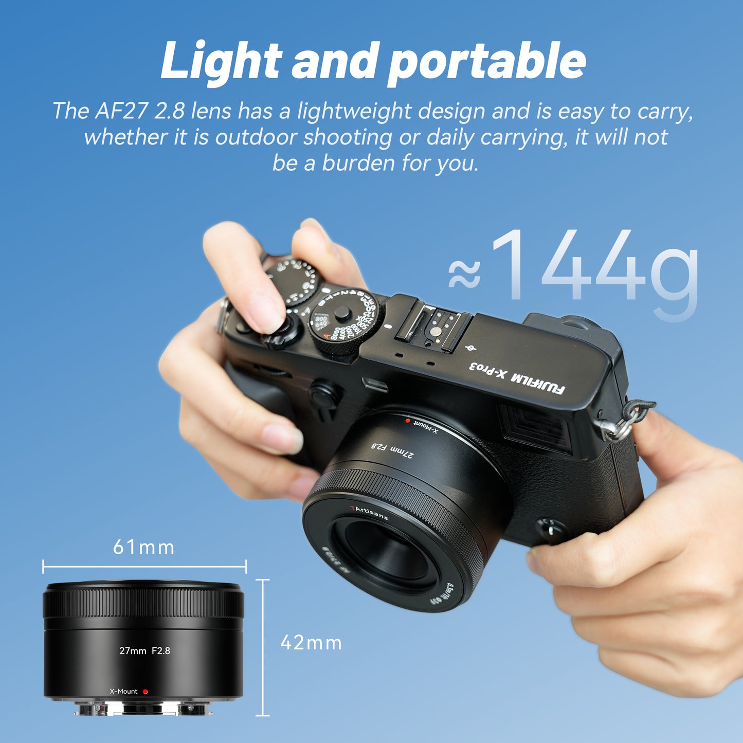 AF 27mm F2.8 APS-C Lens for FX