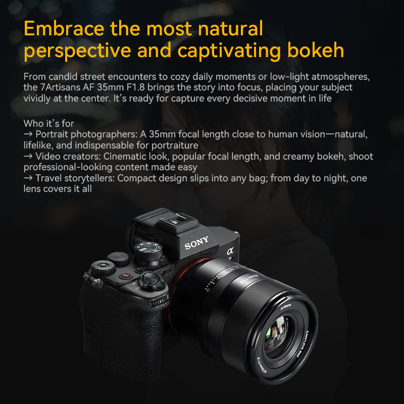 AF 35mm F1.8 Full-frame Lens for E/Z/L