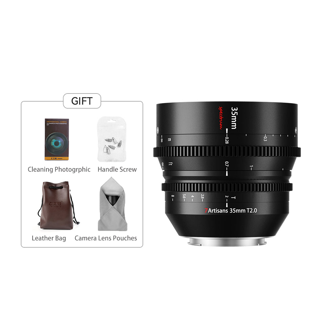 MF 35mm T2.0 Full Frame Cine Lens For E/L/Z/RF