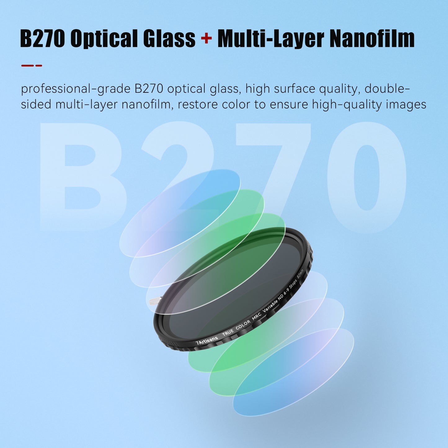 VARIABLE ND FILTER(67mm-82mm)