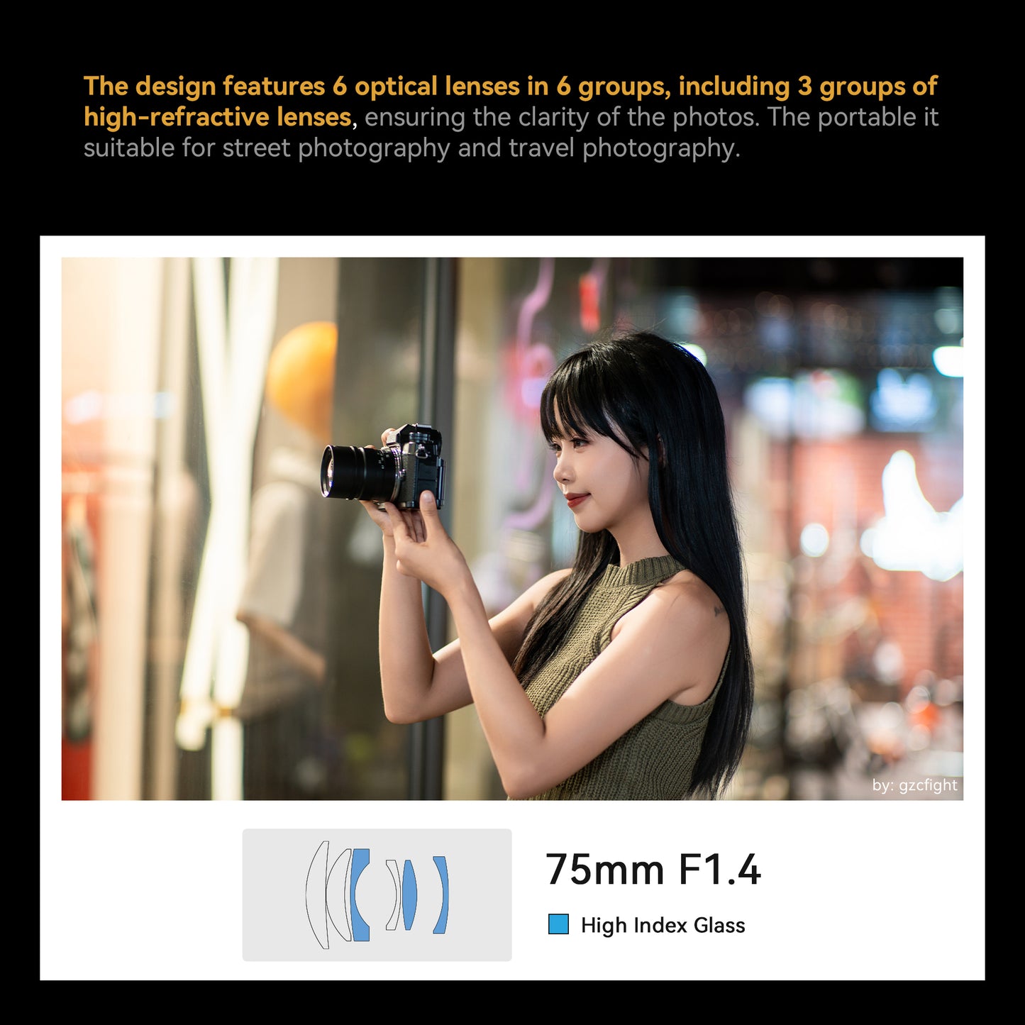 75mm f/1.4 Full-frame Lens for Sony E/Canon EOS-R/Nikon Z/ Panasonic L LUMIX S