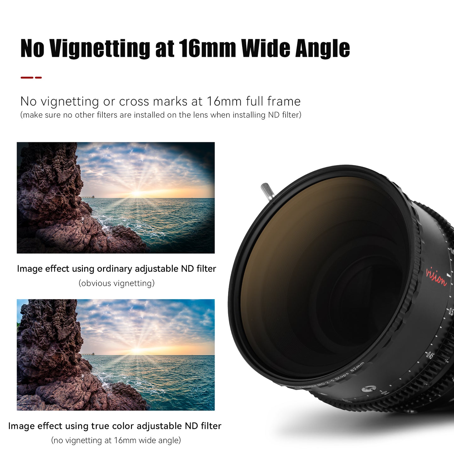 VARIABLE ND FILTER(67mm-82mm)