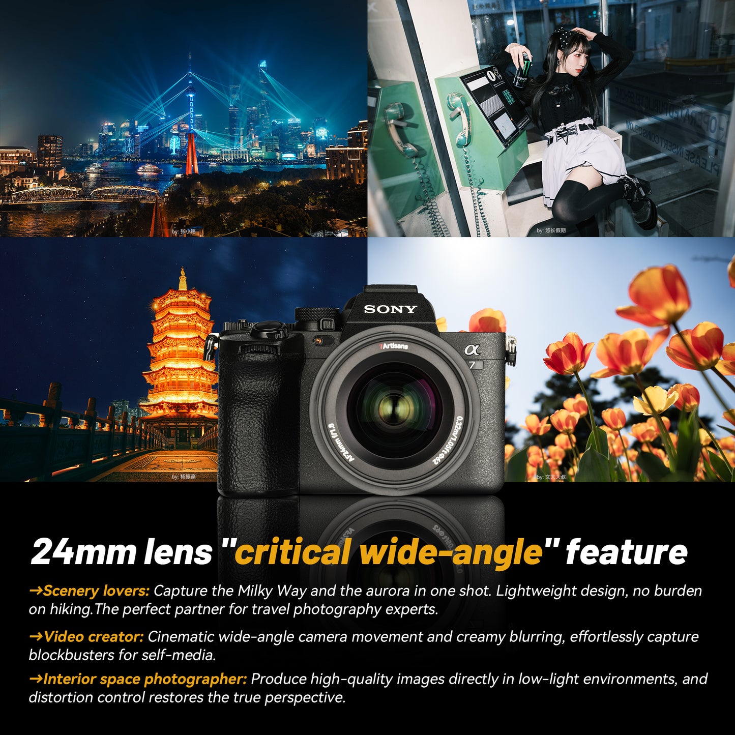 AF 24mm F1.8 Full-frame Lens for E/Z/L