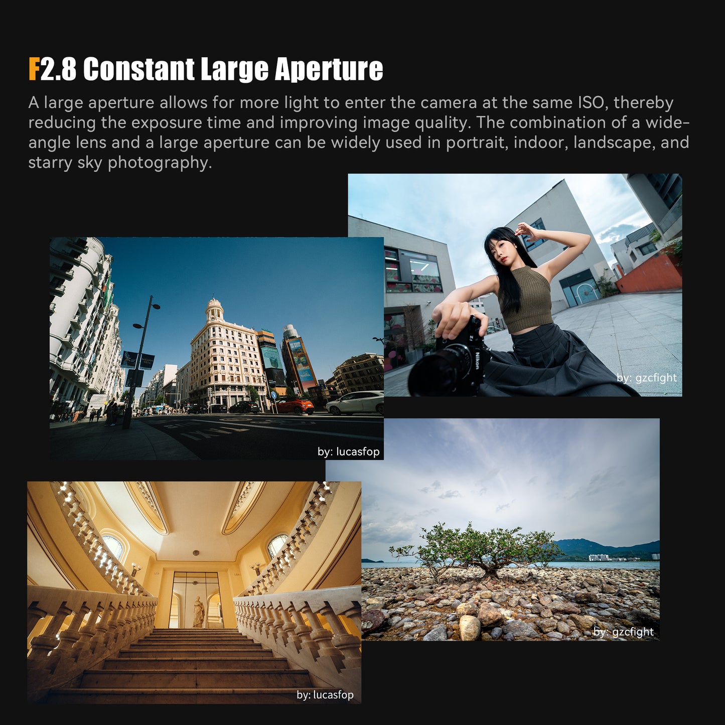 14mm f/2.8 Full-frame Wide Angle Lens for Sony E/Canon EOS-R/Nikon Z/ Panasonic L LUMIX S