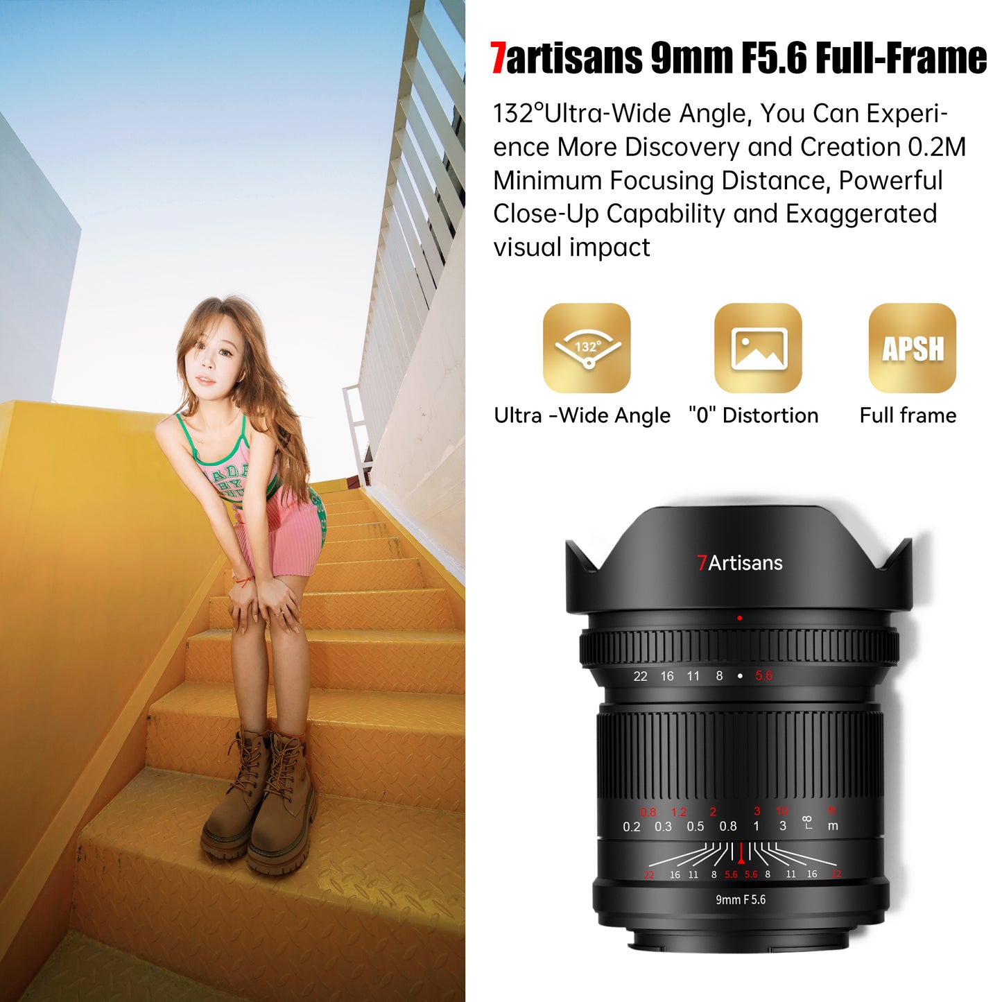 9mm f/5.6 Full-frame Wide-angle lens for E/L/R/Z(Rear ND Filter)