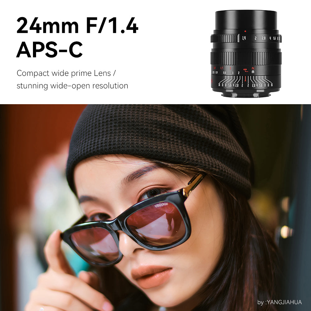 24mm f/1.4 APS-C lens for FX/E/M43/EOS-M/EOS-R/Z