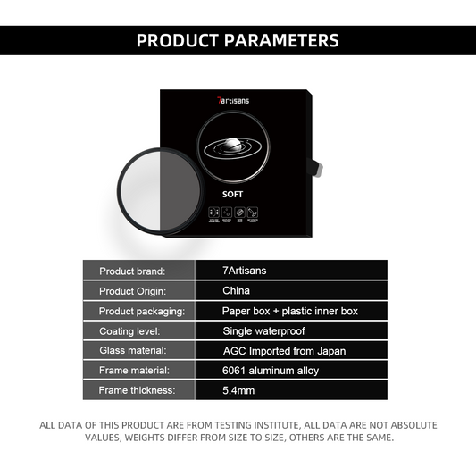 1/4 WHITE SOFT FILTER (46mm-82mm)