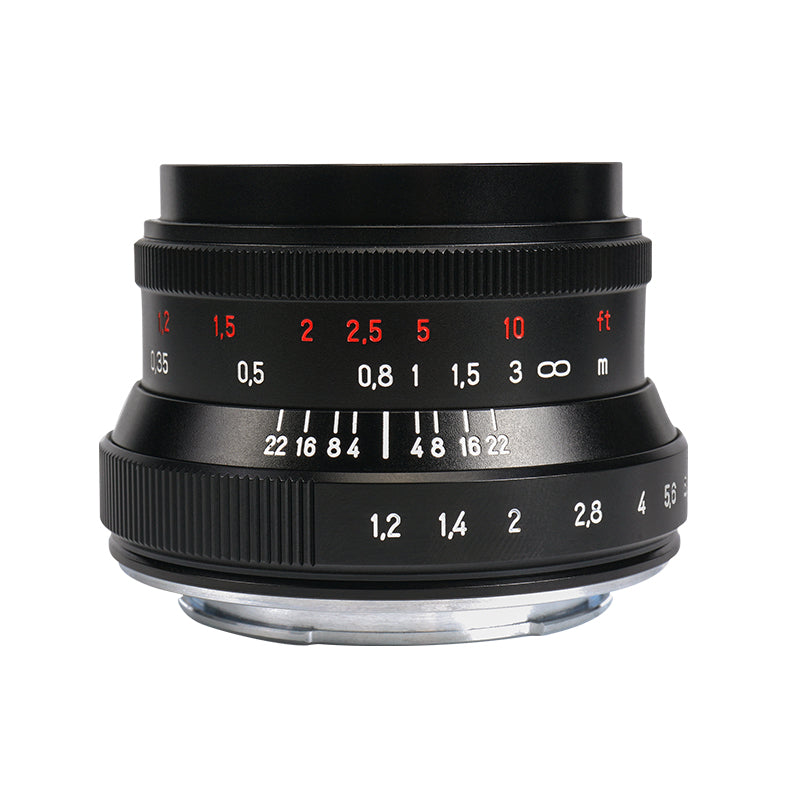 35mm f/1.2 Mark II APS-C lens for E/EOS-M/FX/M43/Z