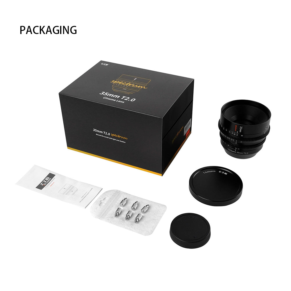 MF 35mm T2.0 Full Frame Cine Lens For E/L/Z/RF
