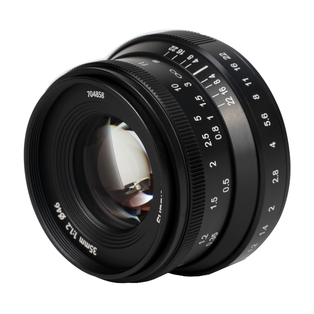 35mm f/1.2 Mark II APS-C lens for E/EOS-M/FX/M43/Z