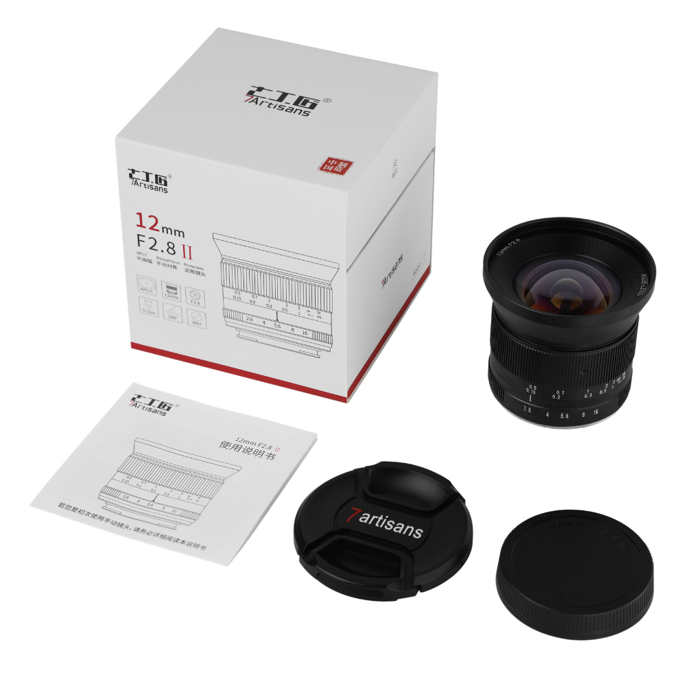 12mm f/2.8 Mark II APS-C lens for Sony E/EOS-R/Fuji X/Nikon Z/M43