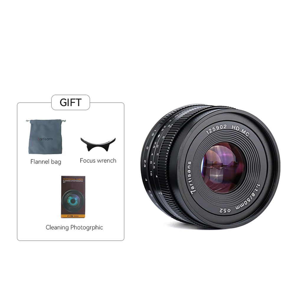 50mm f/1.8 APS-C lens for E/EOS-M/FX/M43