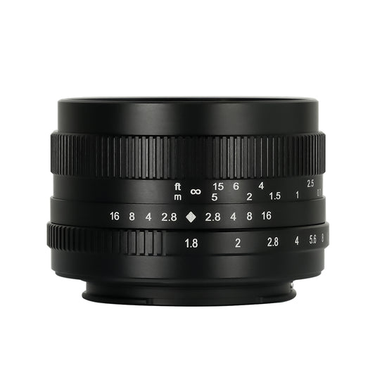 50mm f/1.8 APS-C lens for E/EOS-M/FX/M43