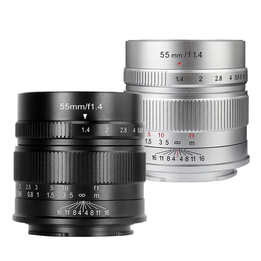 MF 55mm f/1.4 APS-C lens for E/M43/EOS-M/FX