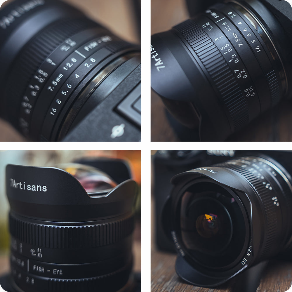 MF 7.5mm f/2.8 Mark II APS-C lens for E/EOS-M/EOS-R/FX/M43/Z