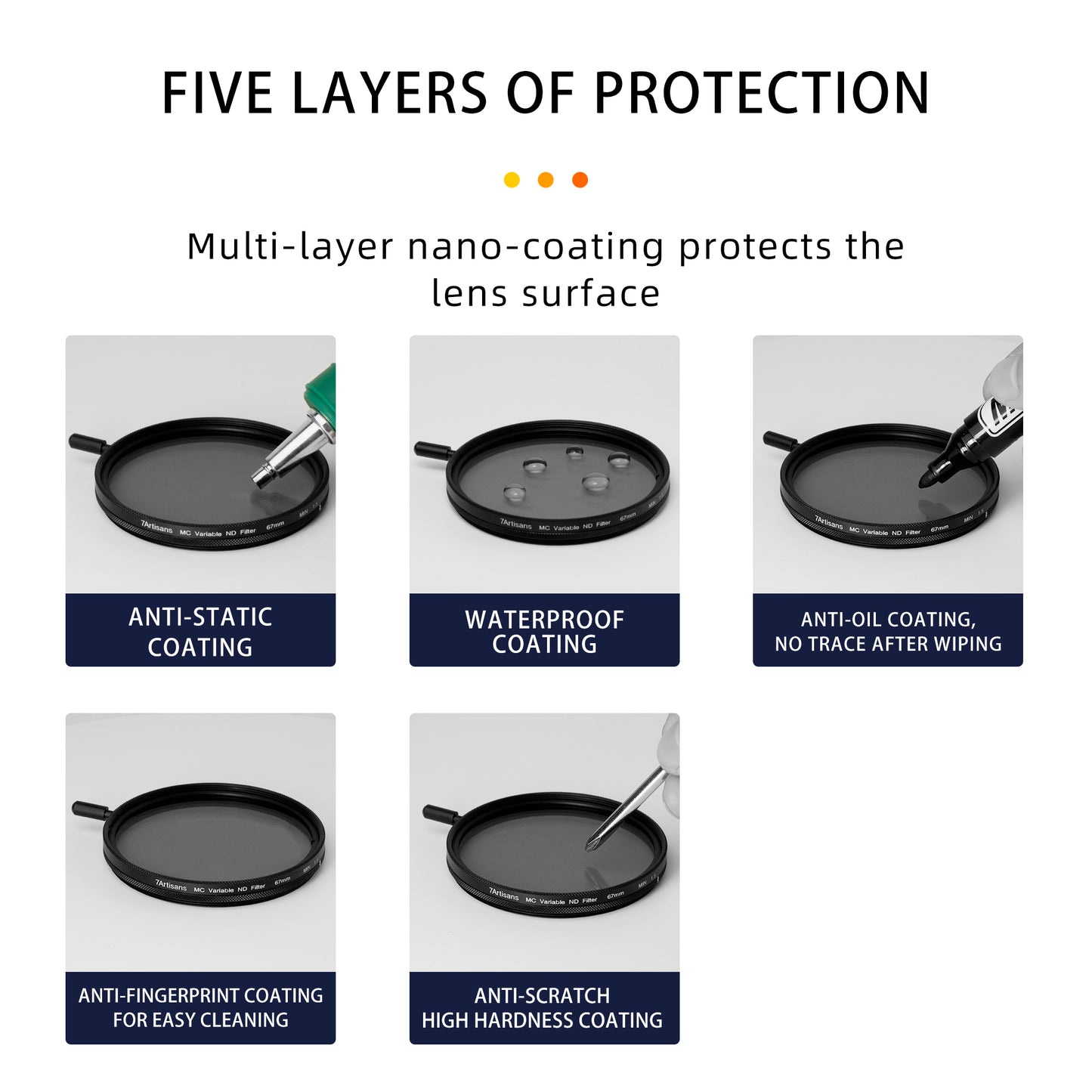 8-STOP VARIABLE ND FILTER(58mm-82mm)