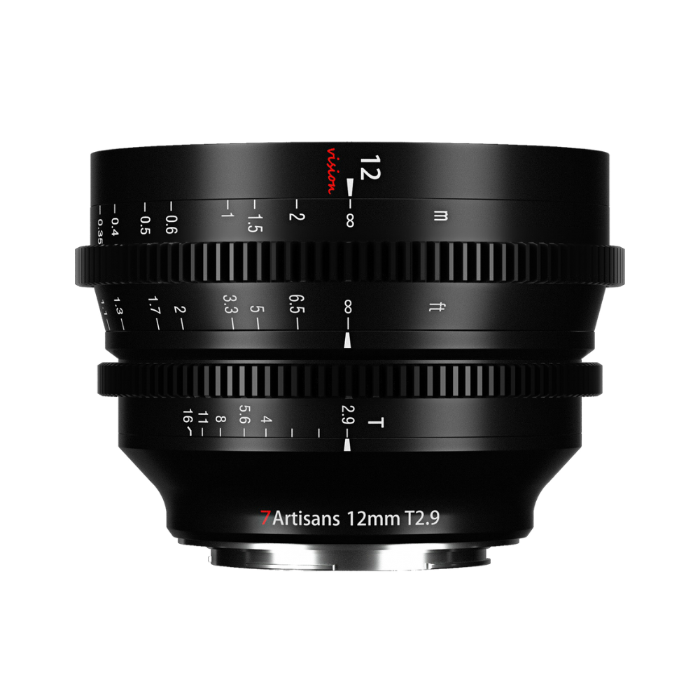 12mm T2.9 APS-C MF Cine Lens for E/FX/M43/EOS-R/Z/L