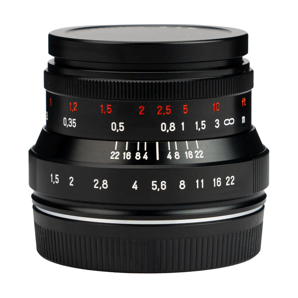 MF 35mm f/1.2 Mark II APS-C lens for E/FX/M43/Z