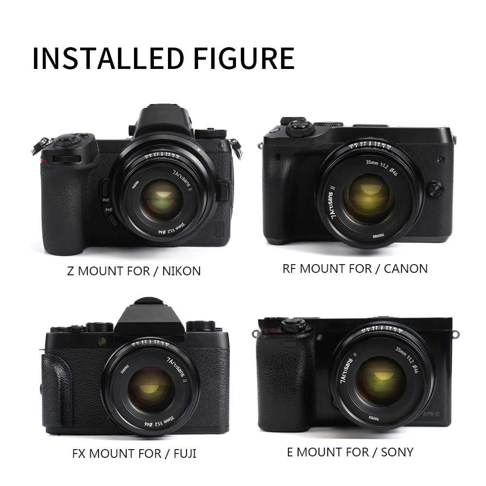 MF 35mm f/1.2 Mark II APS-C lens for E/FX/M43/Z