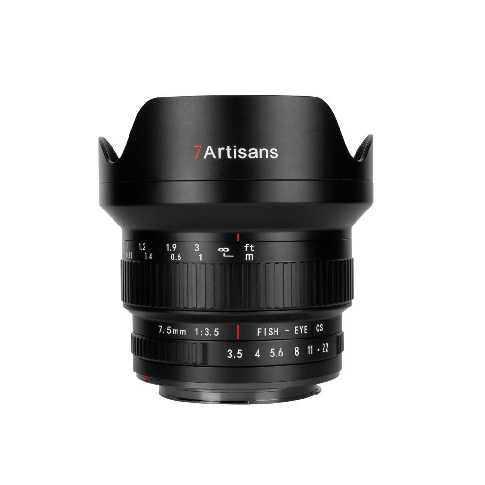 MF 7.5mm f/3.5 ultra wide-angle APS-C DSLR lens for Canon EF/Nikon F