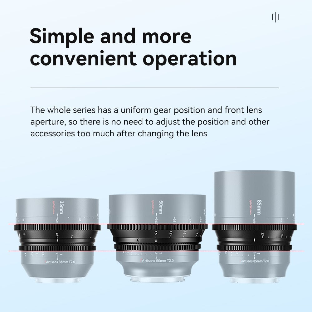 85mm T2.0 Full Frame Cine Lens For E/EOS-R/L/Z