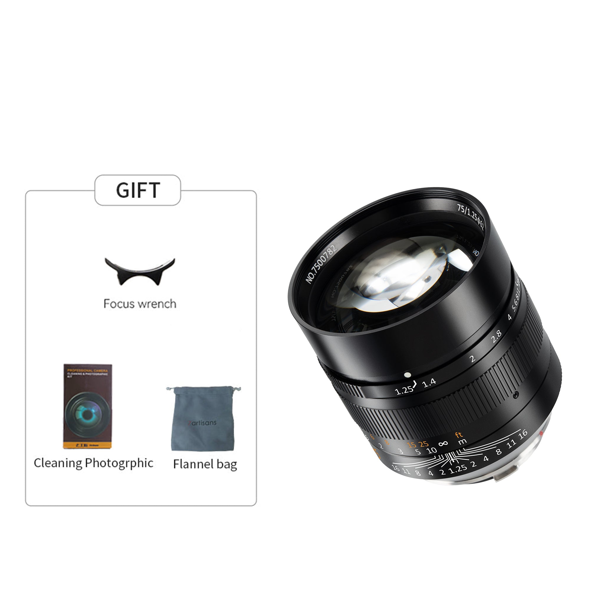 M 75mm f/1.25 II Full-frame lens for Leica M – Official 7Artisans