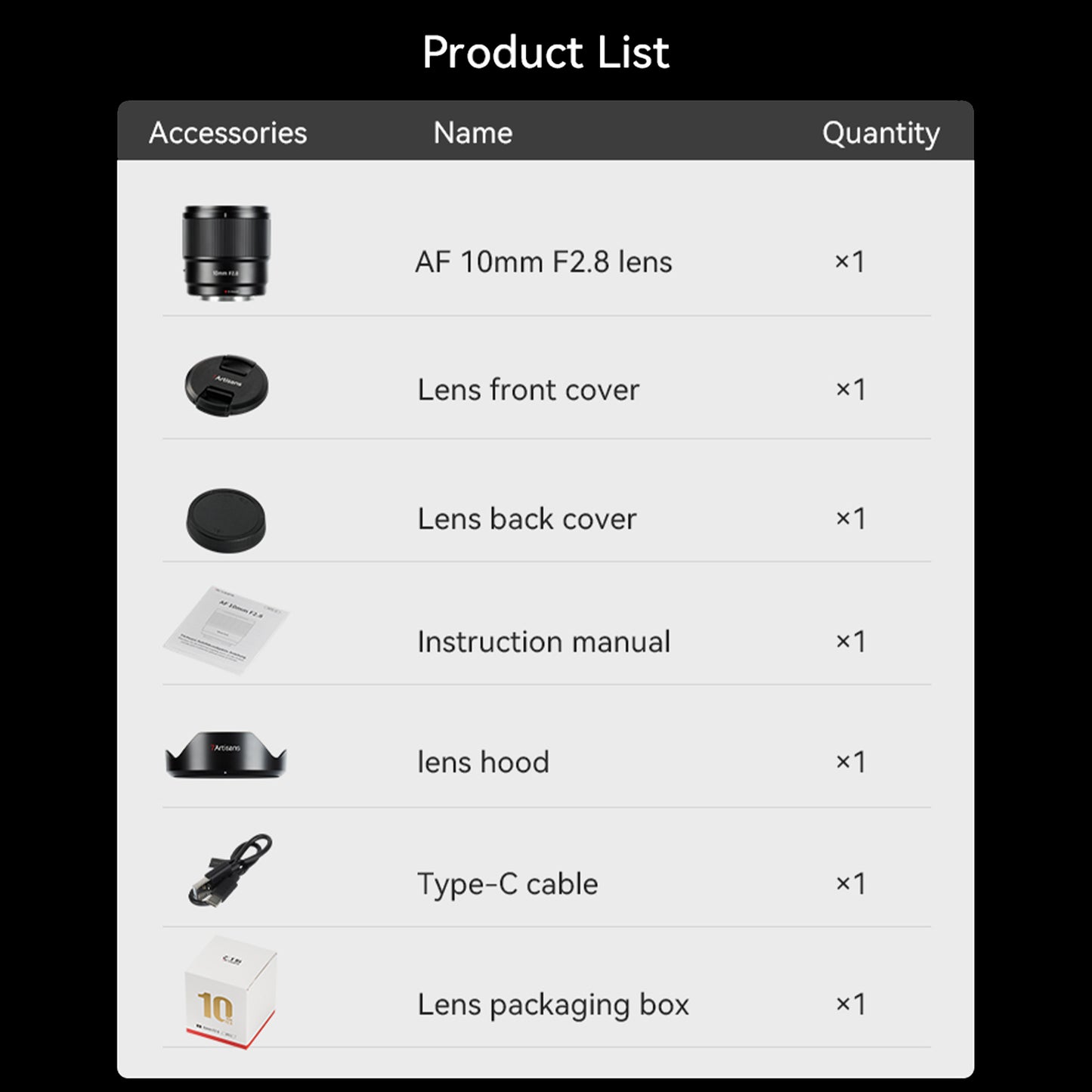 AF 10mm F2.8 Ultra Wide-angle APS-C Lens for E/FX/Z