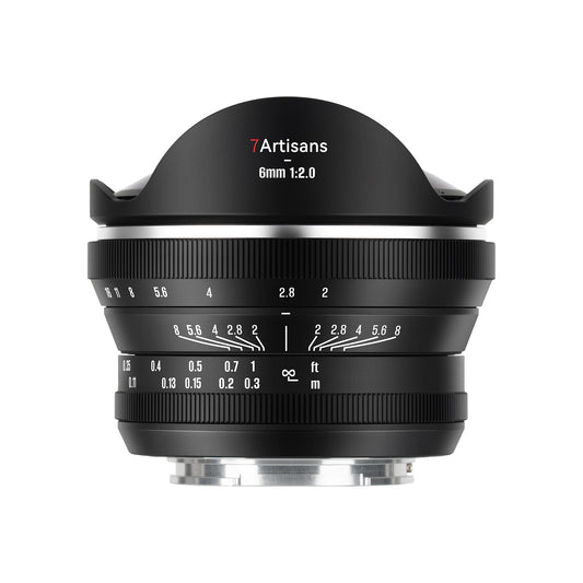 MF 6mm f/2.0 APS-C Lens for Sony E/Fuji X/EOS-R/Nikon Z/Panasonic/Olympus M43