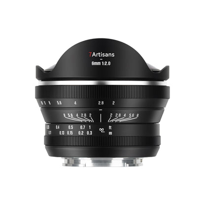 MF 6mm f/2.0 APS-C Lens for Sony E/Fuji X/EOS-R/Nikon Z/Panasonic/Olympus M43