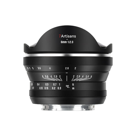MF 6mm f/2.0 APS-C Lens for Sony E/Fuji X/EOS-R/Nikon Z/Panasonic/Olympus M43