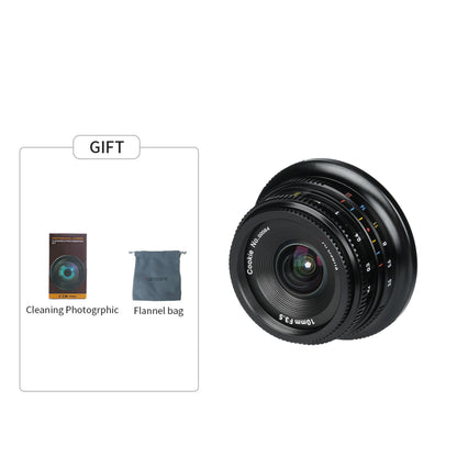 10mm f/3.5 APS-C Ultra Wide Angle Lens for Sony E/Fuji X/Nikon Z/ Panasonic/Olympus M43