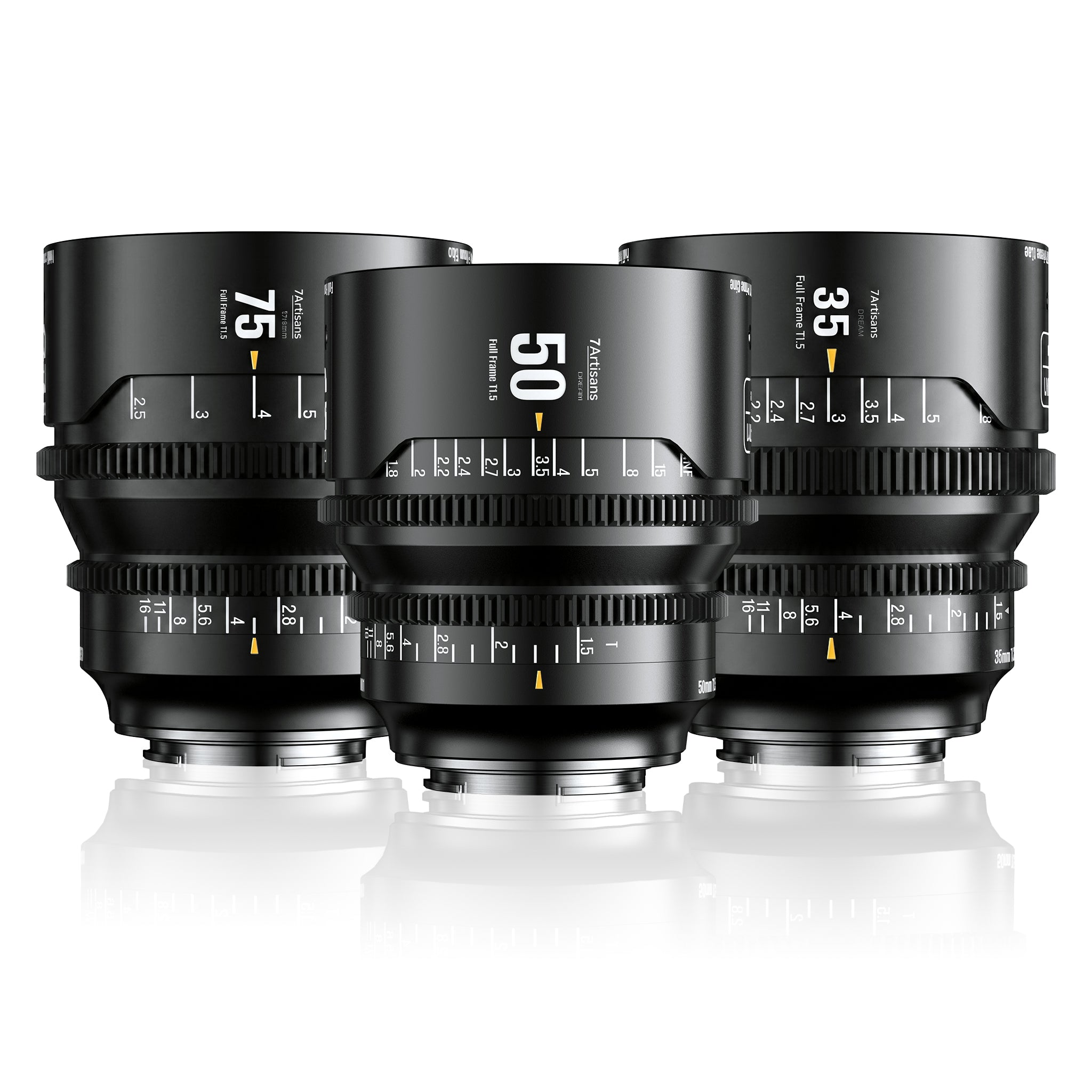 MF 35mm/50mm/75mm T1.5 Full Frame Cine Lens for E/L/Z/RF
