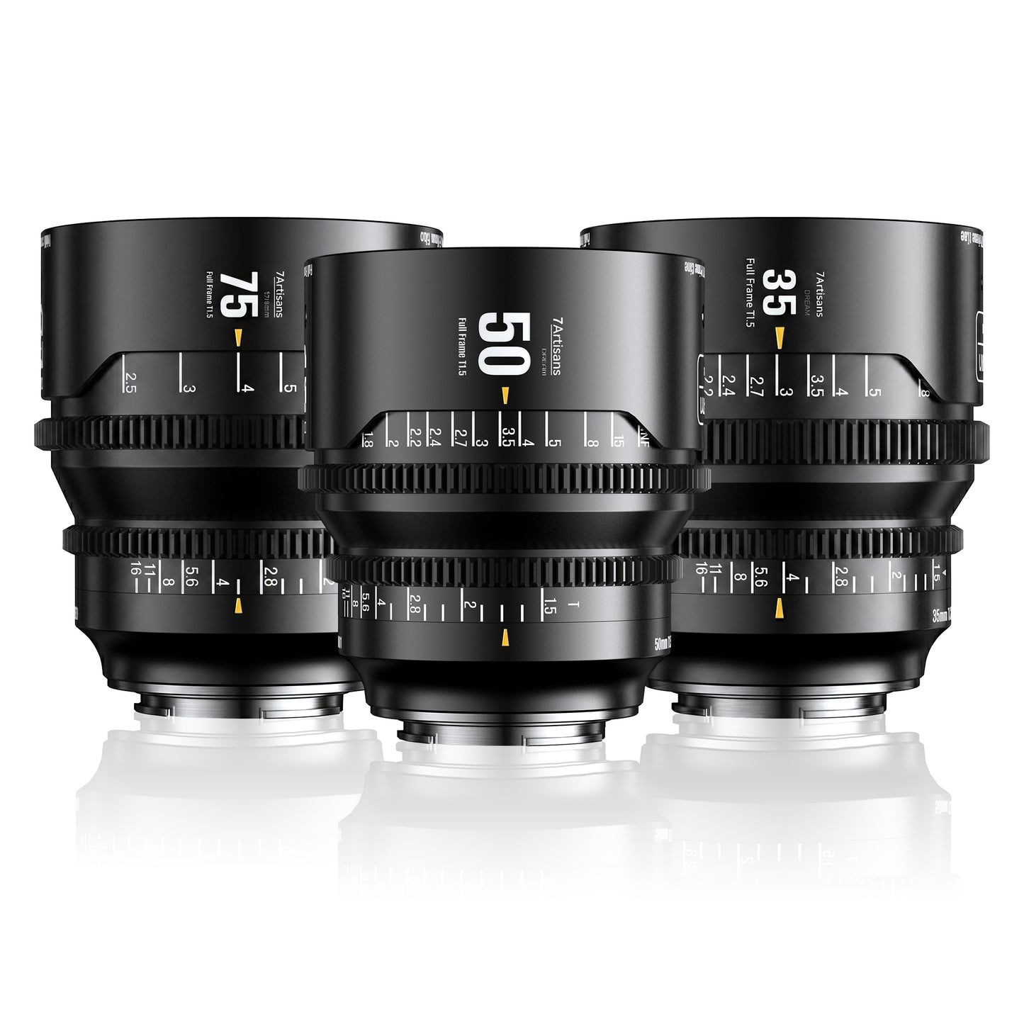 MF 35mm/50mm/75mm T1.5 Full Frame Cine Lens for E/L/Z/RF