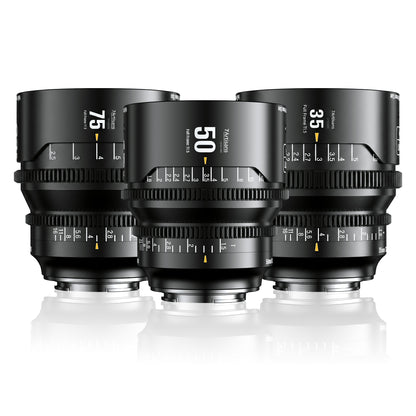 MF 35mm/50mm/75mm T1.5 Full Frame Cine Lens for E/L/Z/RF