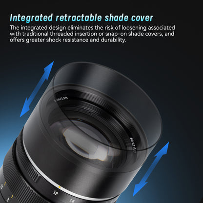 MF 50mm f/1.2 APS-C Lens for Sony E/Fuji X/Nikon Z/Panasonic/Olympus M43