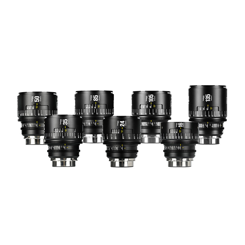 16/ 24/ 35/ 50/ 85/ 105/ 135mm T2.1-2.5 Full Frame Cine Lens for EF/PL