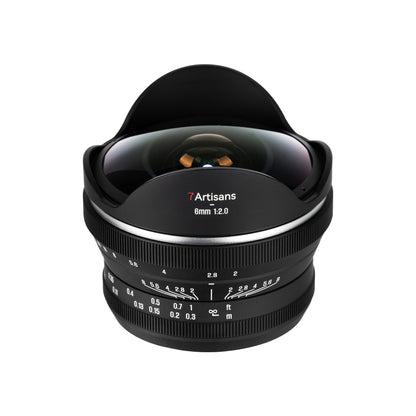 MF 6mm f/2.0 APS-C Lens for Sony E/Fuji X/EOS-R/Nikon Z/Panasonic/Olympus M43
