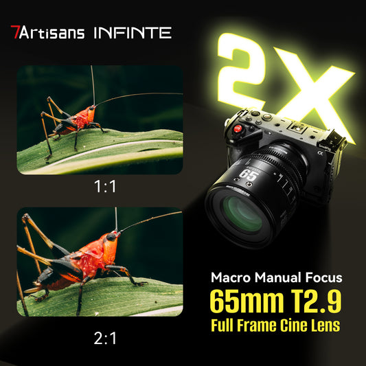 MF 65mm T2.9 Full Frame Macro Cine Lens for Sony E/Nikon Z/Canon EOS-R