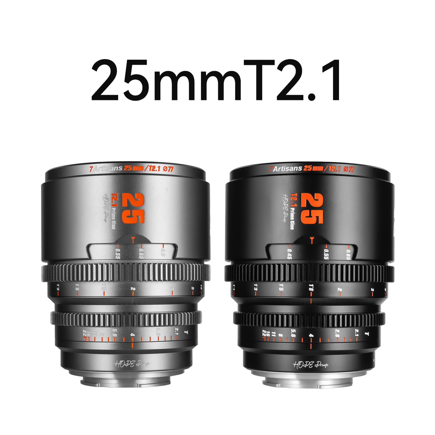 10mm/16mm/25mm/35mm/50mm/85mm T2.1 S35 Cine Lens