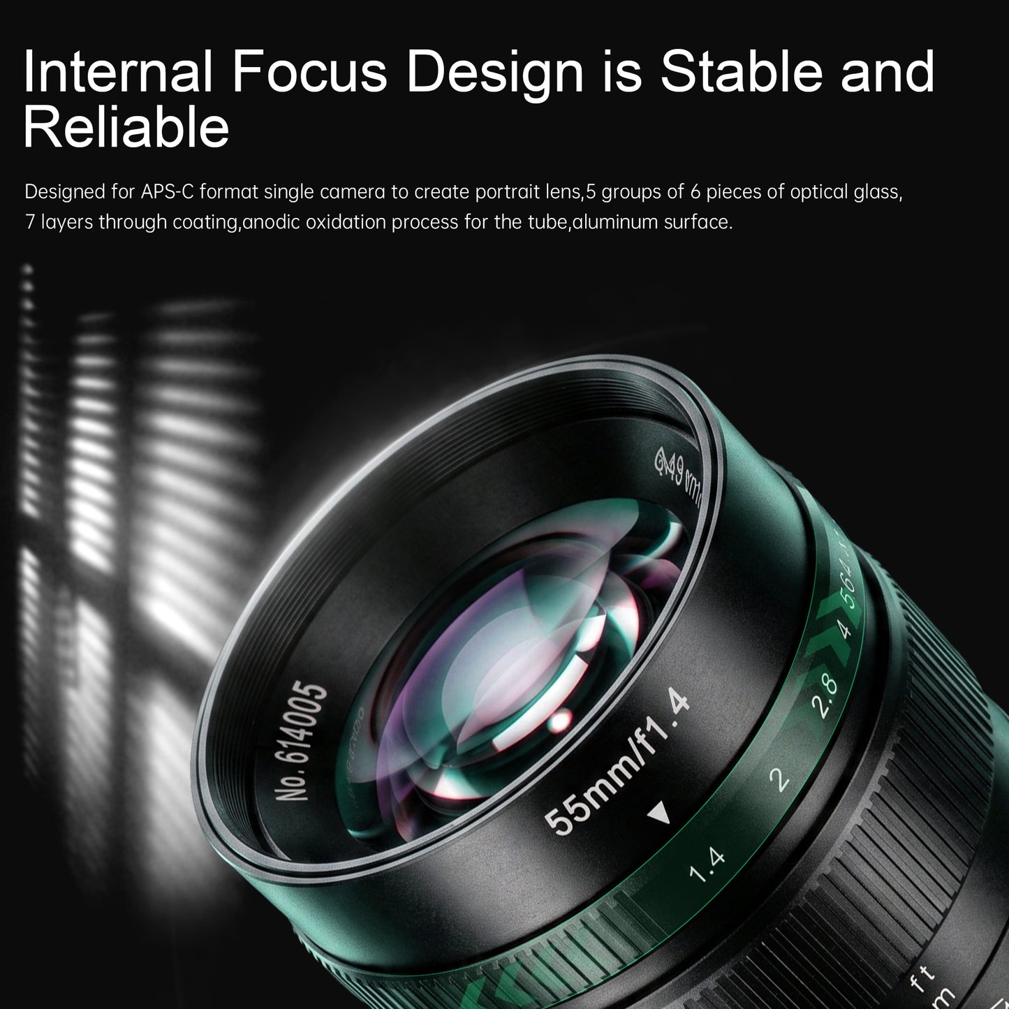 MF 55mm f/1.4 APS-C lens for FX