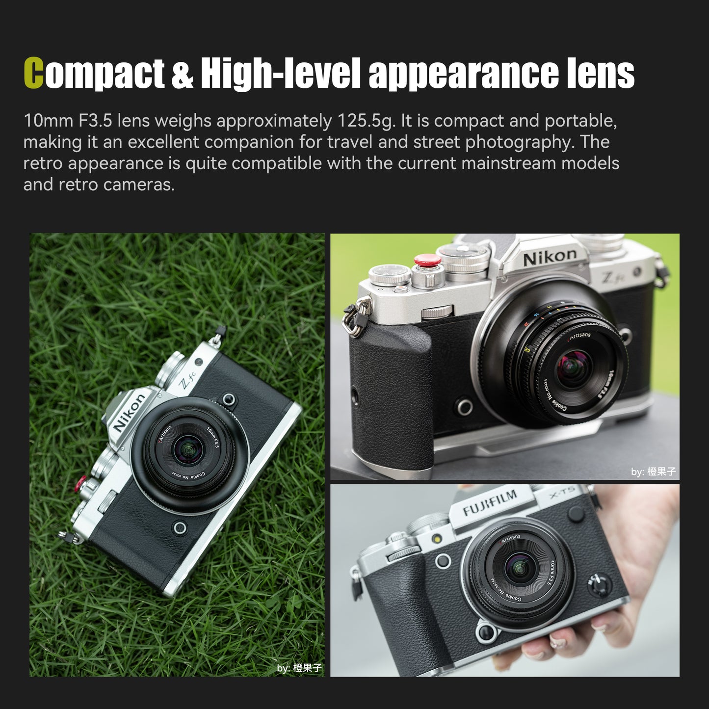 10mm f/3.5 APS-C Ultra Wide Angle Lens for Sony E/Fuji X/Nikon Z/ Panasonic/Olympus M43
