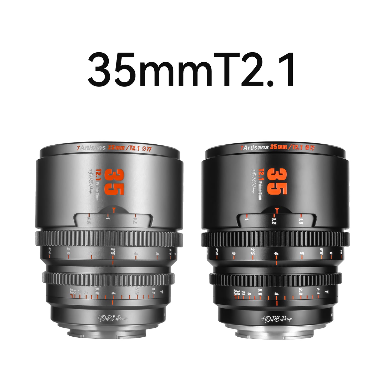 10mm/16mm/25mm/35mm/50mm/85mm T2.1 S35 Cine Lens