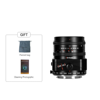 50mm F1.4 APS-C Tilt lens for E (Full-frame and APS-C)/FX/M43