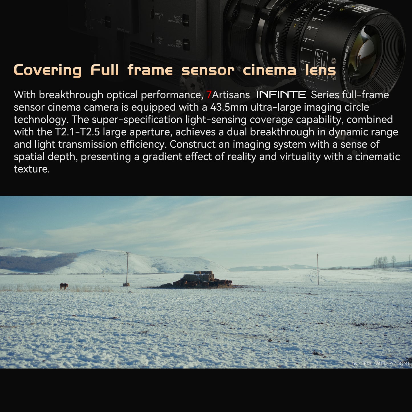 16/ 24/ 35/ 50/ 85/ 105/ 135mm T2.1-2.5 Full Frame Cine Lens for EF/PL