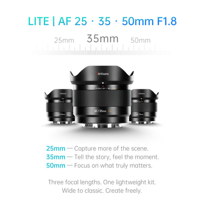 AF 25/35/50mm F1.8 APS-C Lens for E/FX