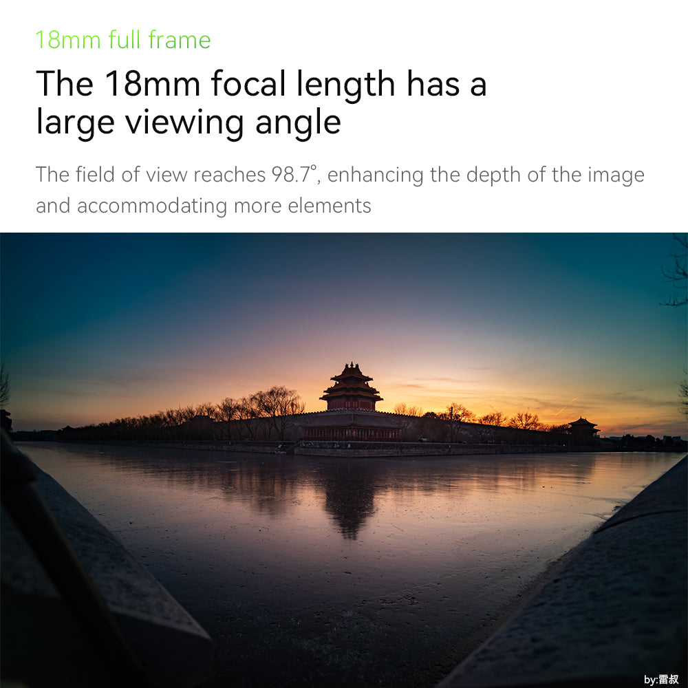 18mm f/5.6 Full-frame lens for E/Z/L