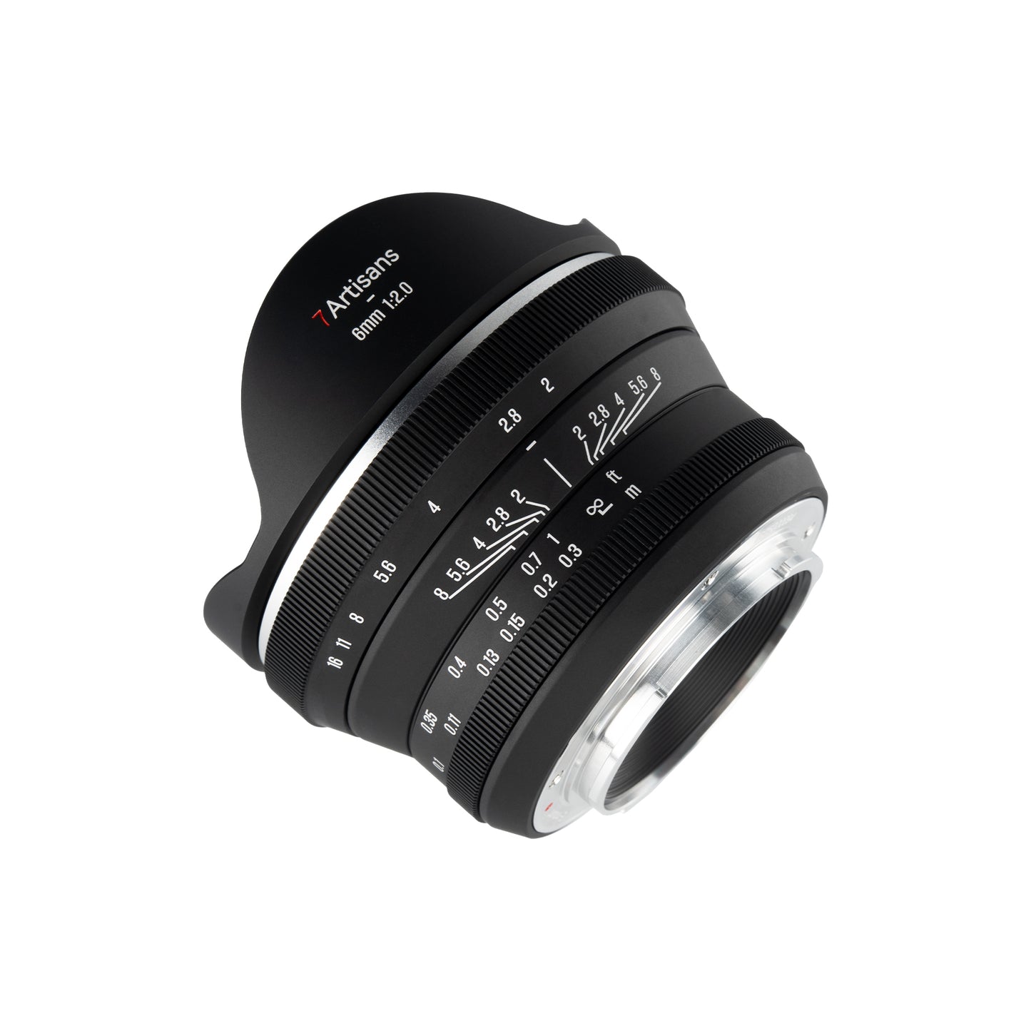 MF 6mm f/2.0 APS-C Lens for Sony E/Fuji X/EOS-R/Nikon Z/Panasonic/Olympus M43