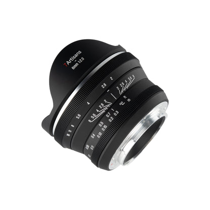 MF 6mm f/2.0 APS-C Lens for Sony E/Fuji X/EOS-R/Nikon Z/Panasonic/Olympus M43
